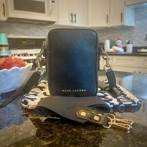 Marc Jacobs Black Leather Crossbody Bag + 2 Bonus Corduroy Bags!!